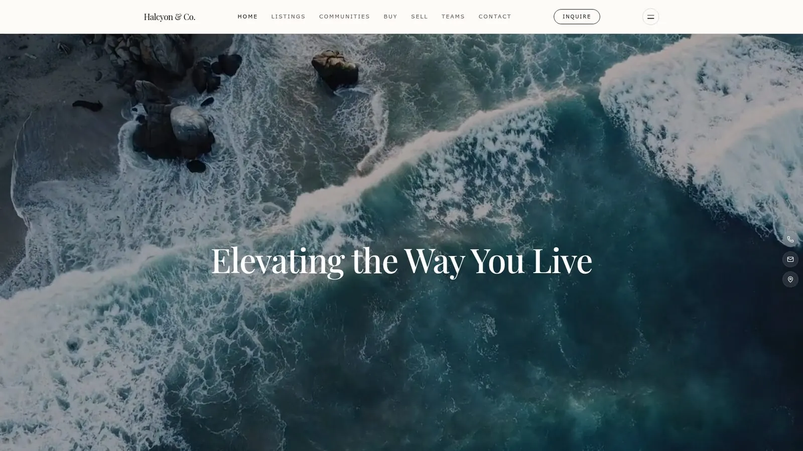 Halcyon & Co. real estate website theme