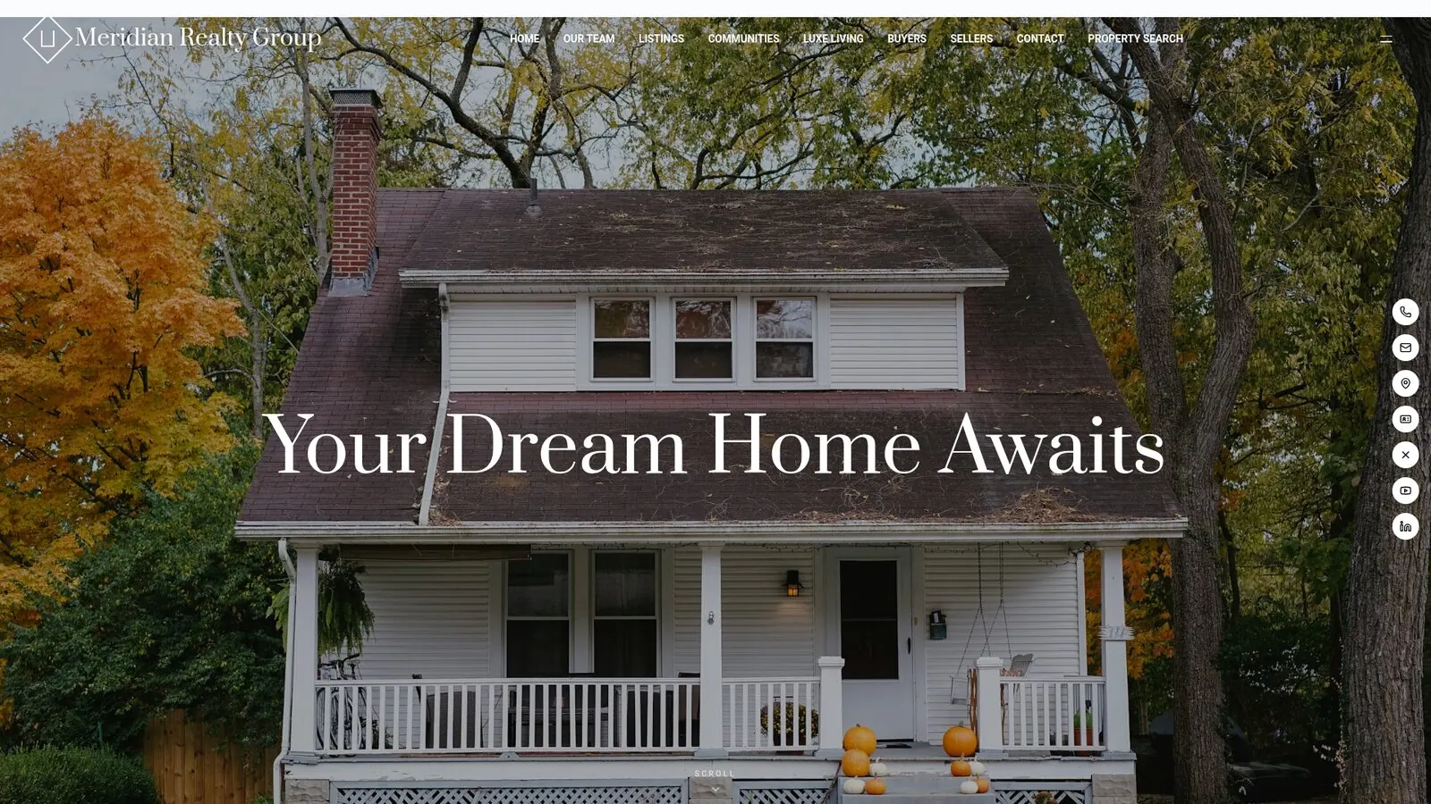Meridian Realty Group real estate website theme