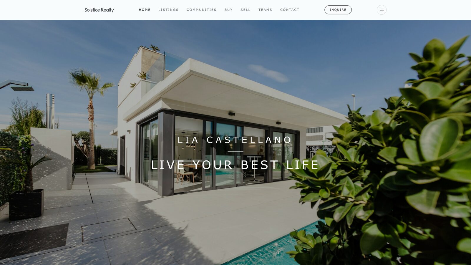 Solstice Realty real estate website theme